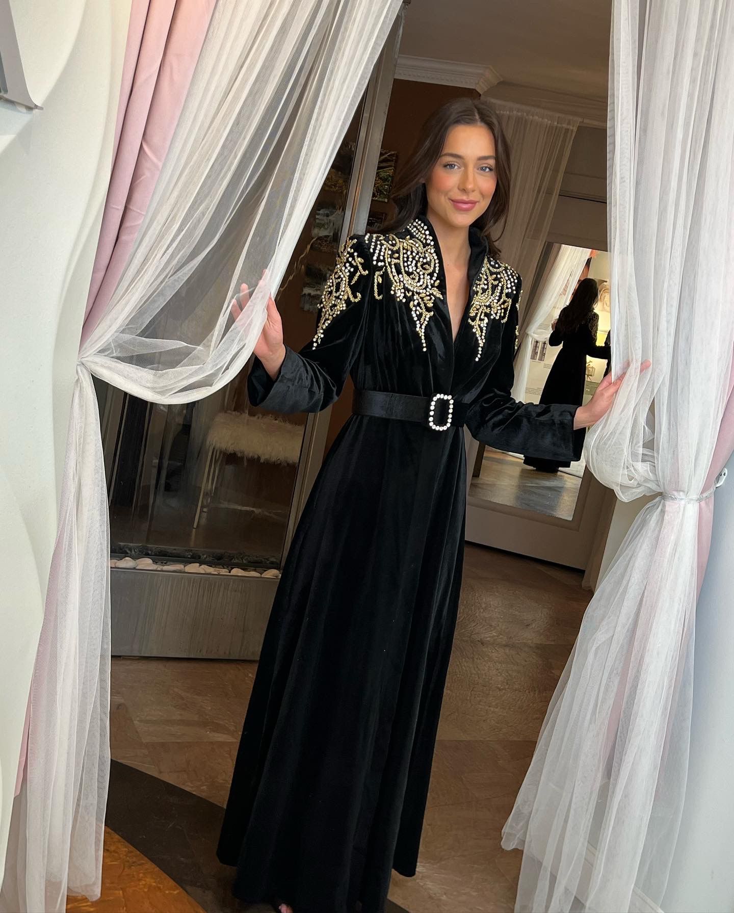 maxi-length trench coat