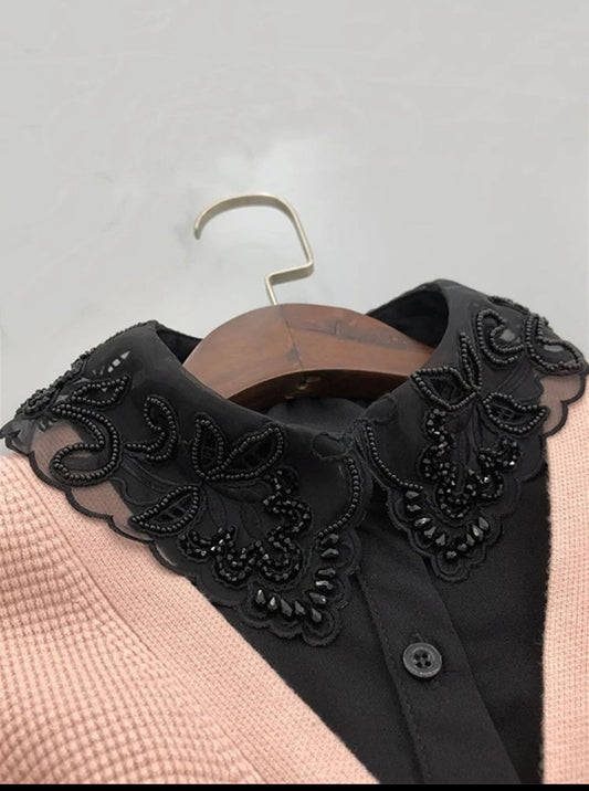 black collar half shirt Dickey