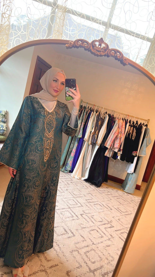 Dark green Abaya