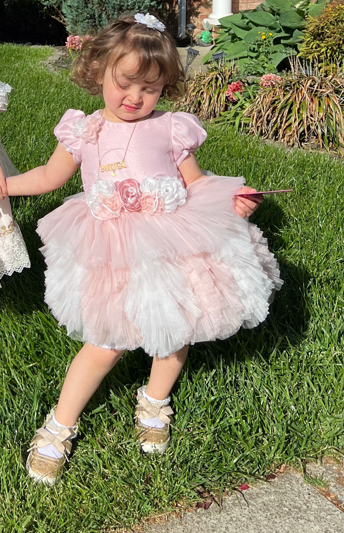 Pink elegant baby girl dress