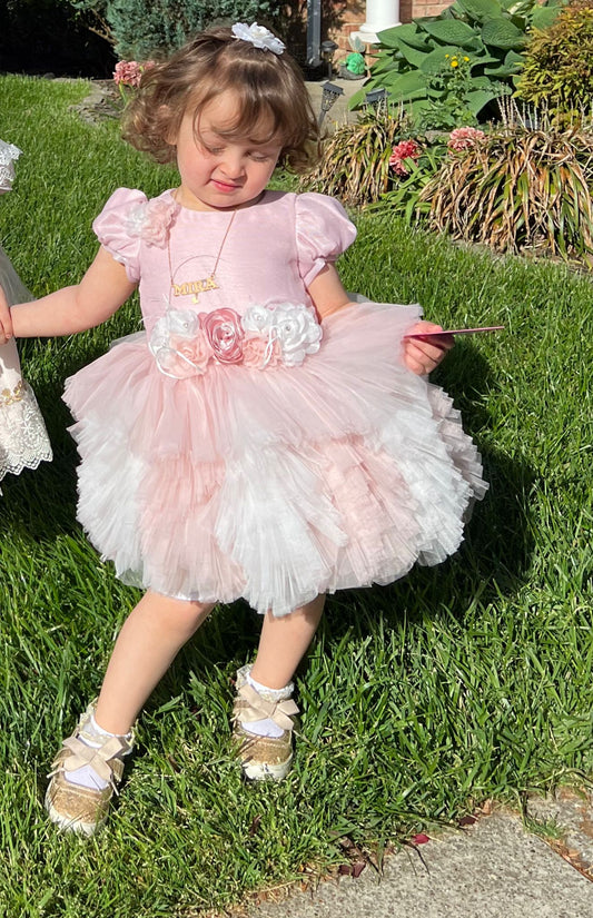 Pink elegant baby girl dress