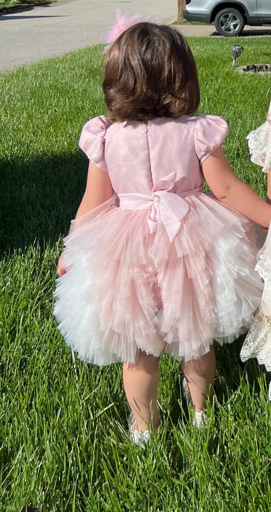 Pink elegant baby girl dress