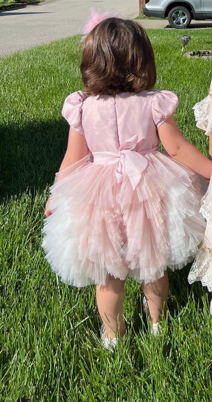 Pink elegant baby girl dress