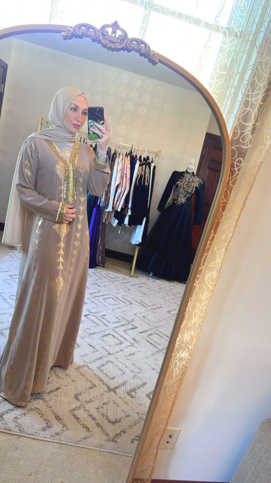 Gold Abaya