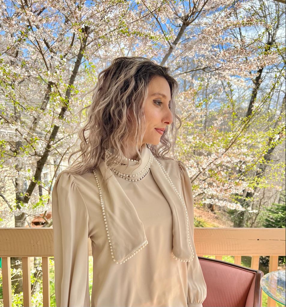 Beige blouse