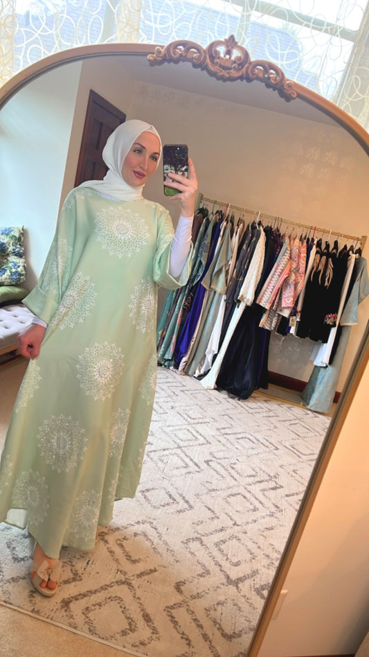 Light Green Abaya